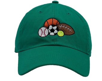 Custom Embroidered Sports Ball Cap, Baseball, Soccer, Football