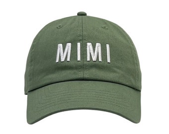 3D Puff "MIMI" Embroidery Baseball hat,Adult Custom MlMI embroidery baseball hat,Trendy gift for MIMI,Custom gift for Mimi