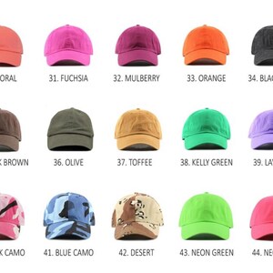 3D Puff " MOUSE " Embroidery Hat, Cotton Baseball Cap, Adjustable Strap image 9