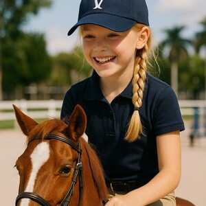 3D Puff Letter V Baseball Cap, Adjustable Cotton Monogrammed Hat
