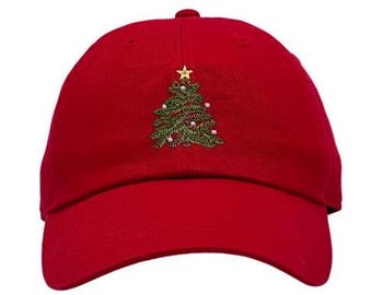 Christmas Tree Embroidery Hats,Custom Adult and Children Embroidery Baseball caps,Mom&Dad baseball hats,Game Day Cap,Baseball Atletic cap