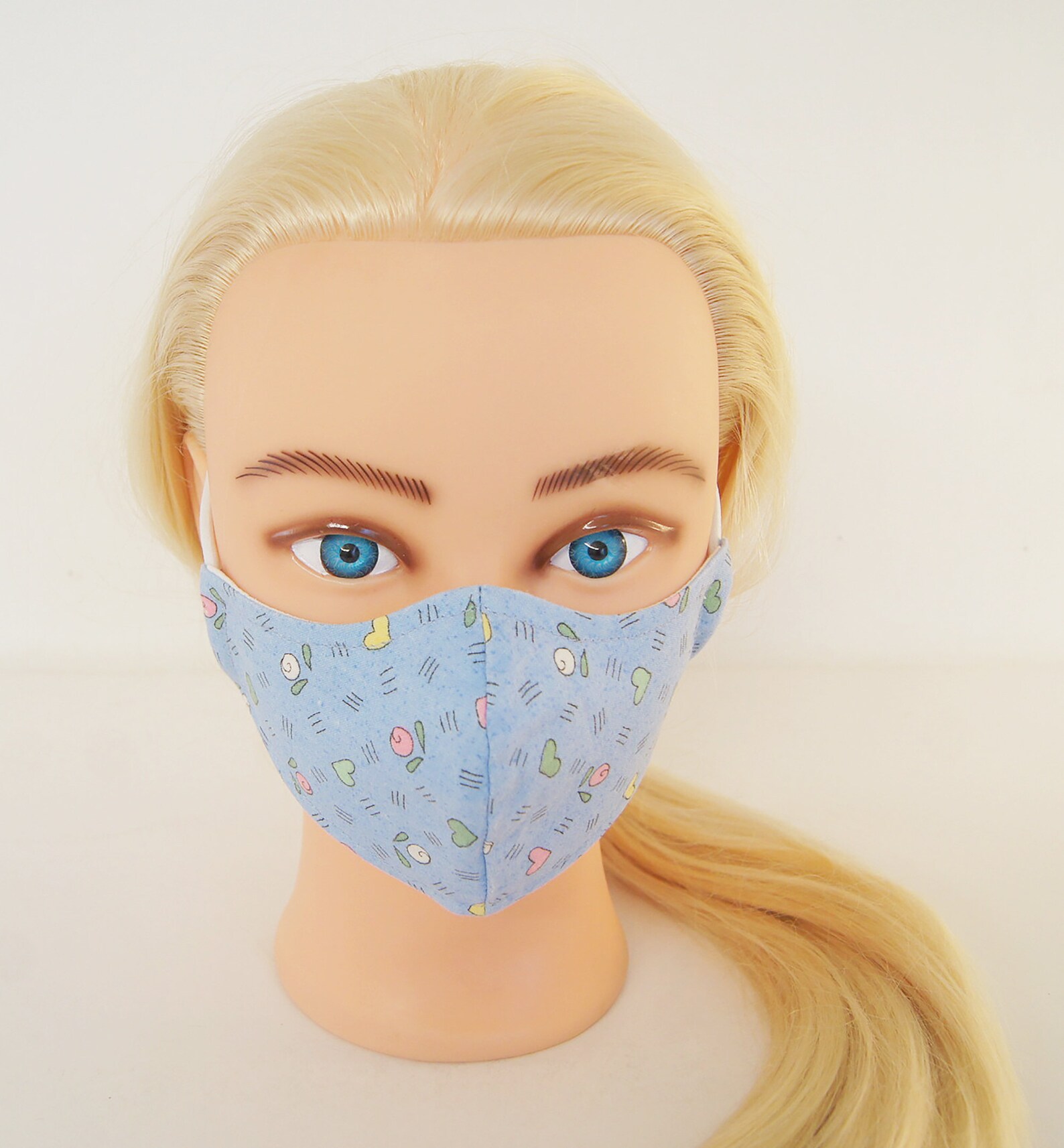 Cute Girl's Face Mask Women's Face Mask Blue Color Etsy
