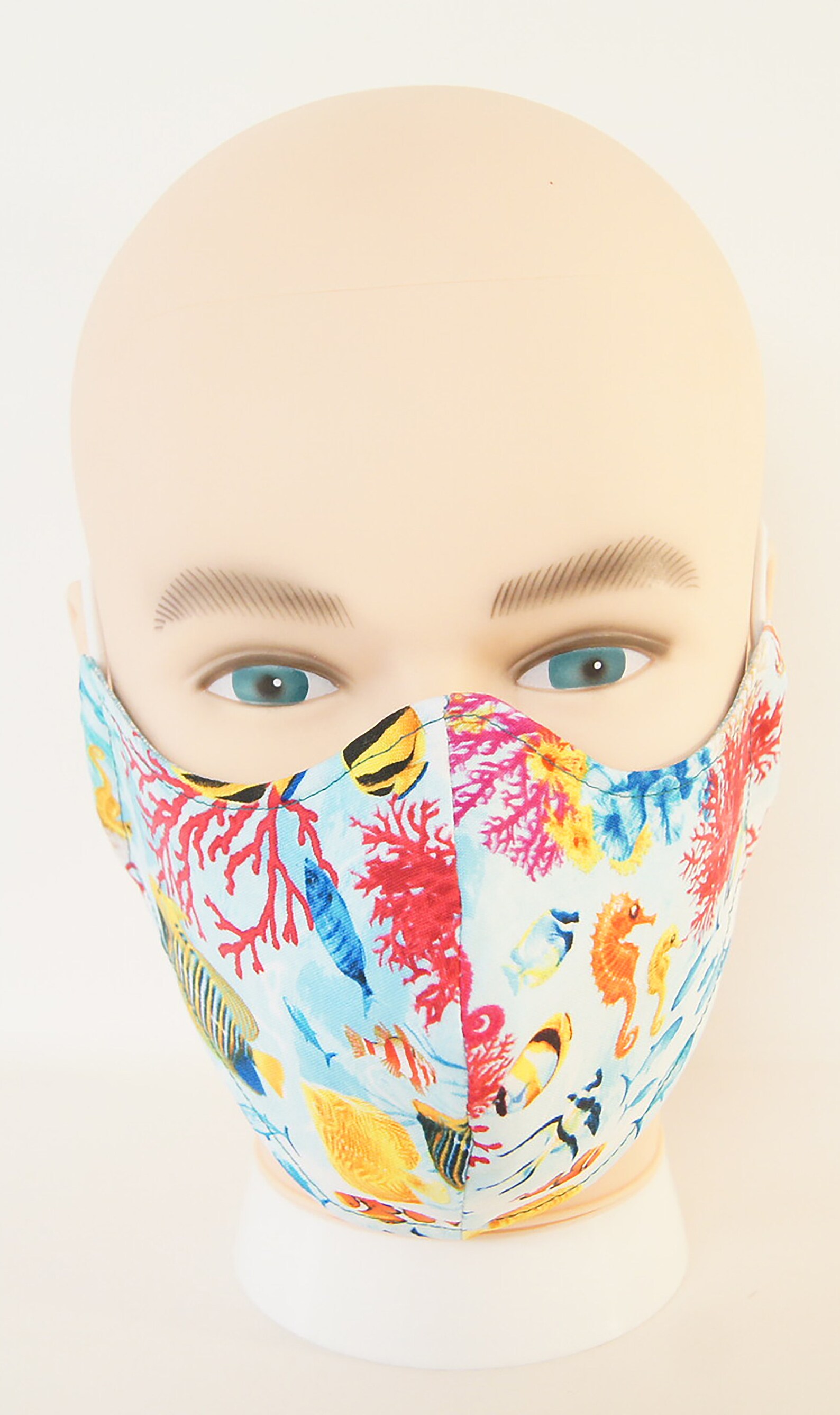 Sea and Ocean Themed Face Mask Aquarium Layout Face Mask Etsy