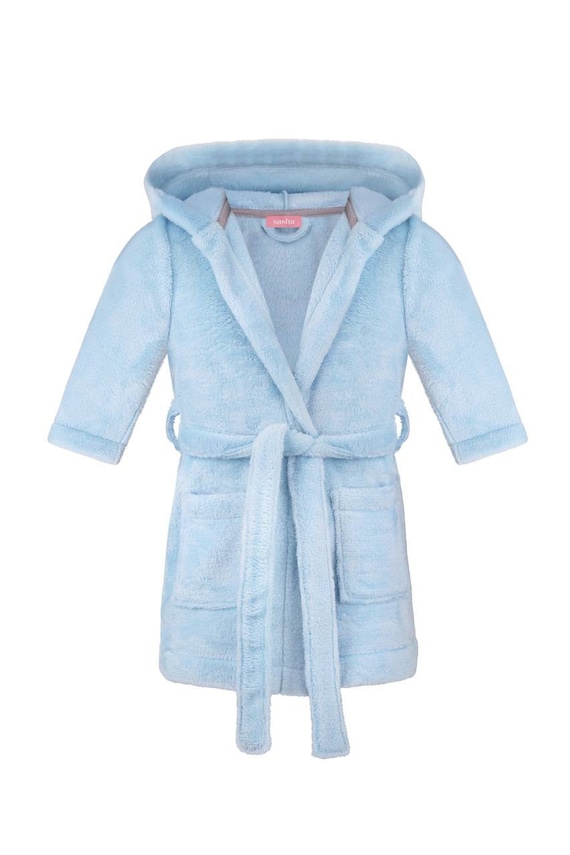 Childrens Blue Dressing Gown | Personalised Boys Robe | Order Online