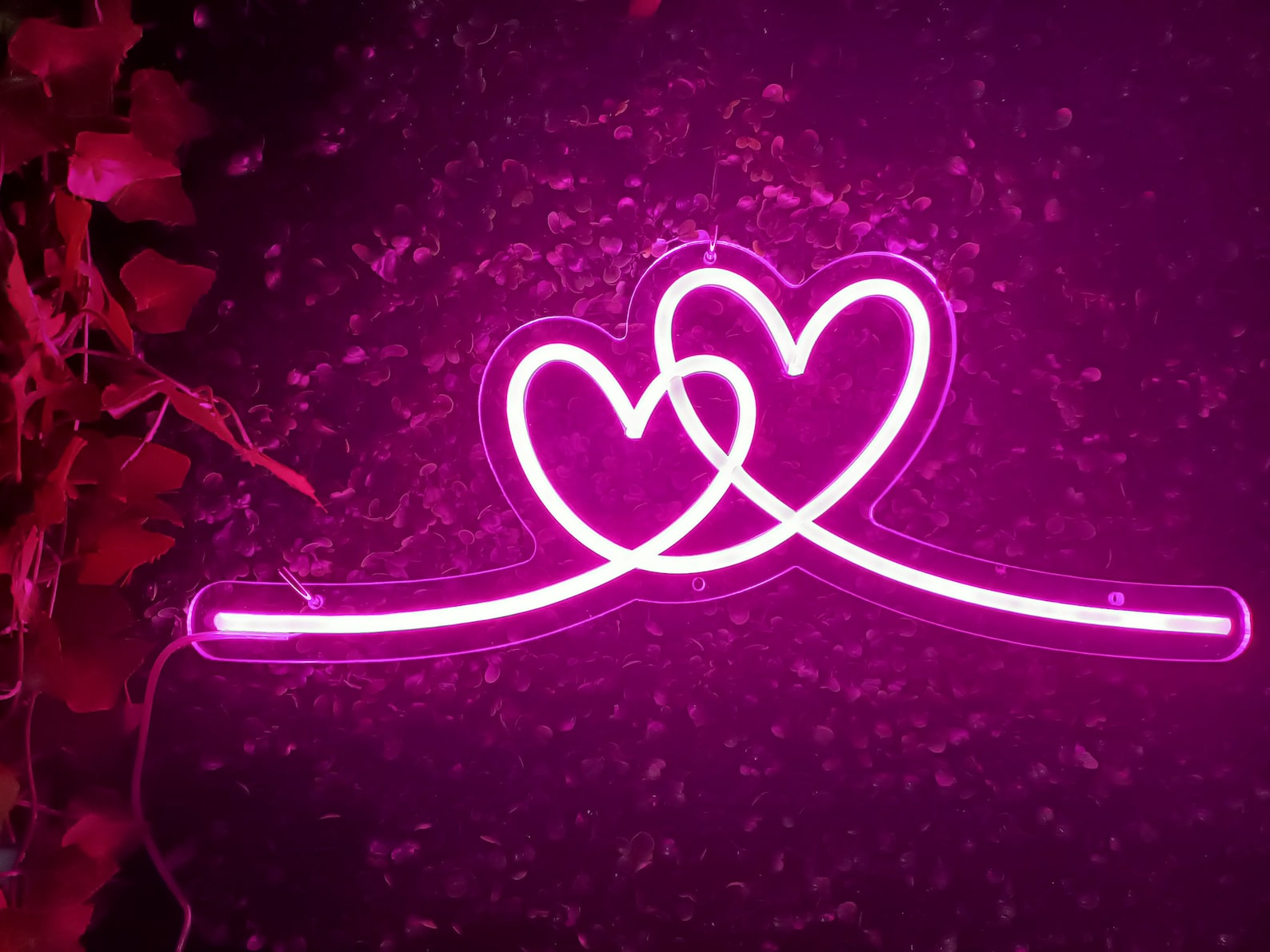 Custom Sign Love Heart Neon Sign Home Room Bedroom Decor Wall Etsy