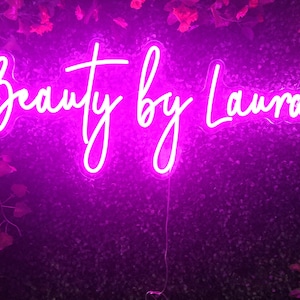 Beauty Salon Neon Sign: Custom LED Light Decor
