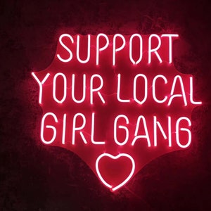 Girl Gang LED Neon Sign: Custom Bedroom Wall Decor