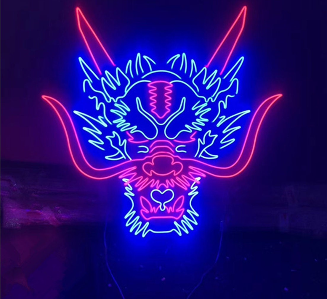 Dragon Inspired Neon Sign Z Br