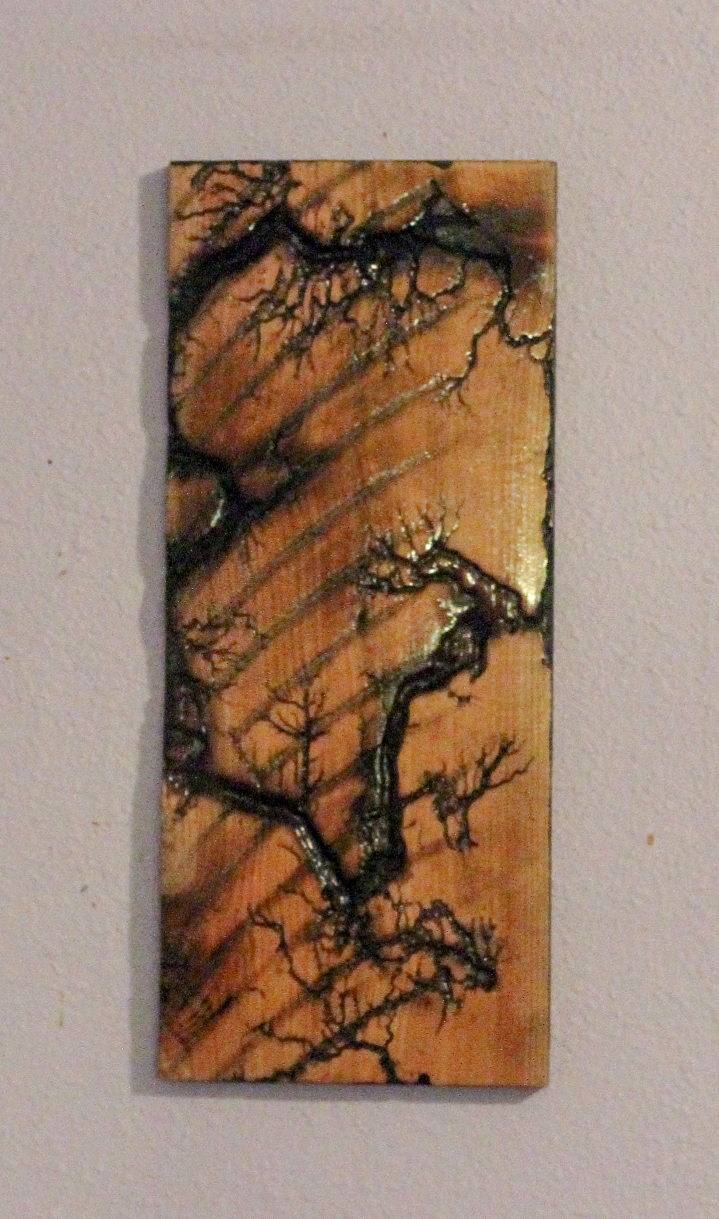 Lichtenberg Wood Burning, Rustic Wooden Wall Art, Lightning Wall