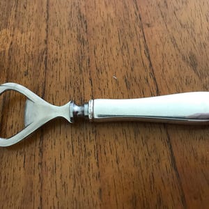 Vintage Bottle Opener with Sterling Silver Handle