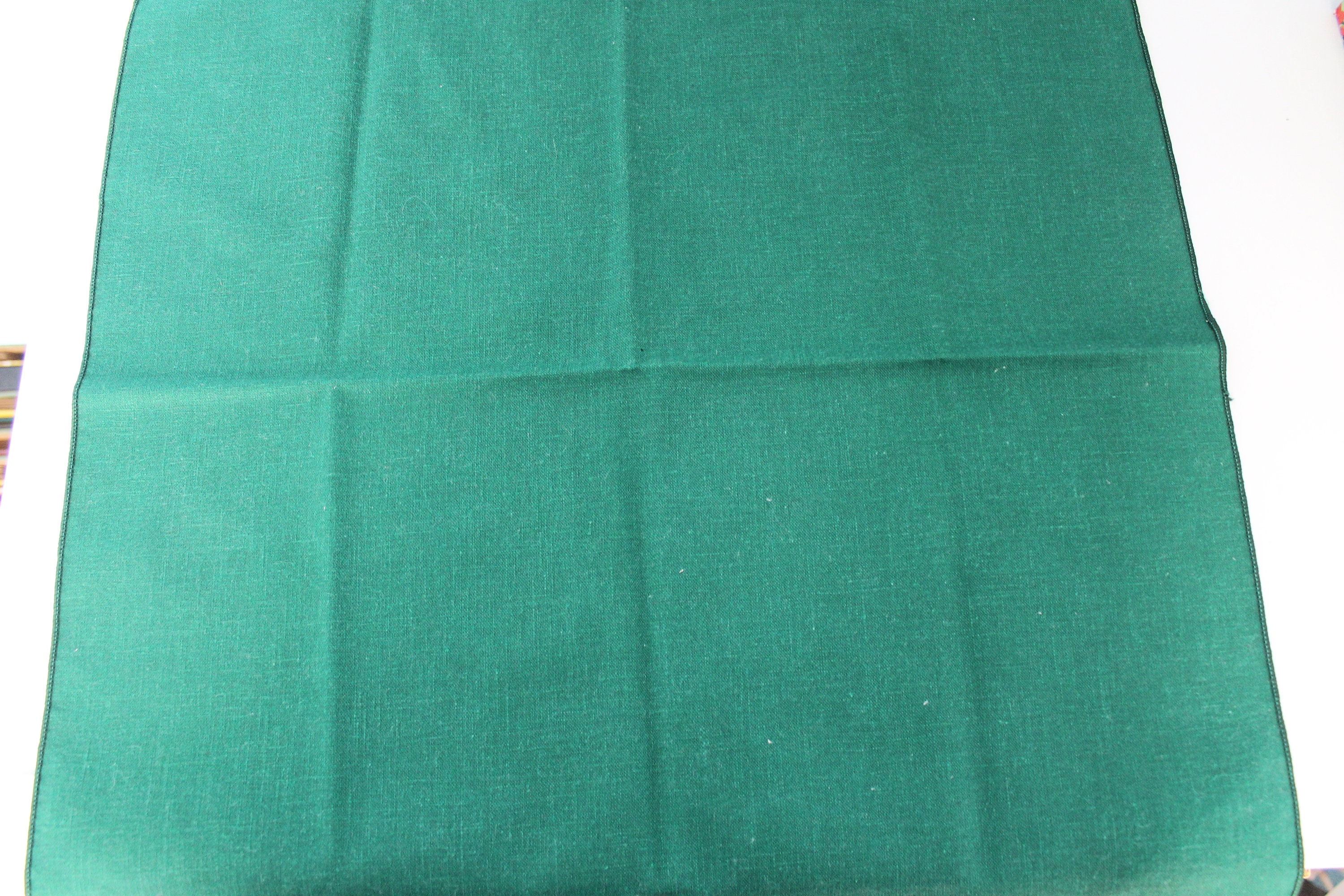 Set of 8 vintage green fabric napkins Etsy