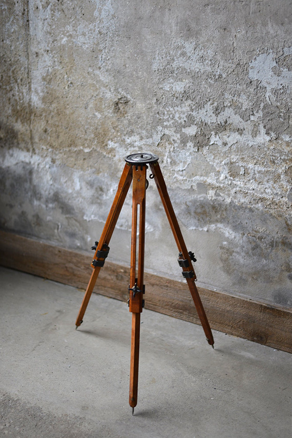 Antique wooden camera tripod Etsy