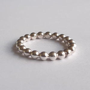 silver ball ring 3 mm