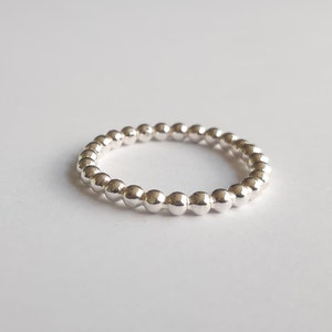 zilveren bolletjes ring 2,5 mm