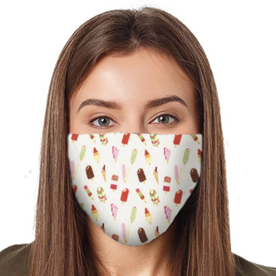 Face Mask Face Covering Ice Cream Selection Classic Ice Etsy