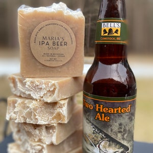 Beer Soap Michigan IPA India Pale Ale beer, Hand made with Two Hearted Ale beer. image 3