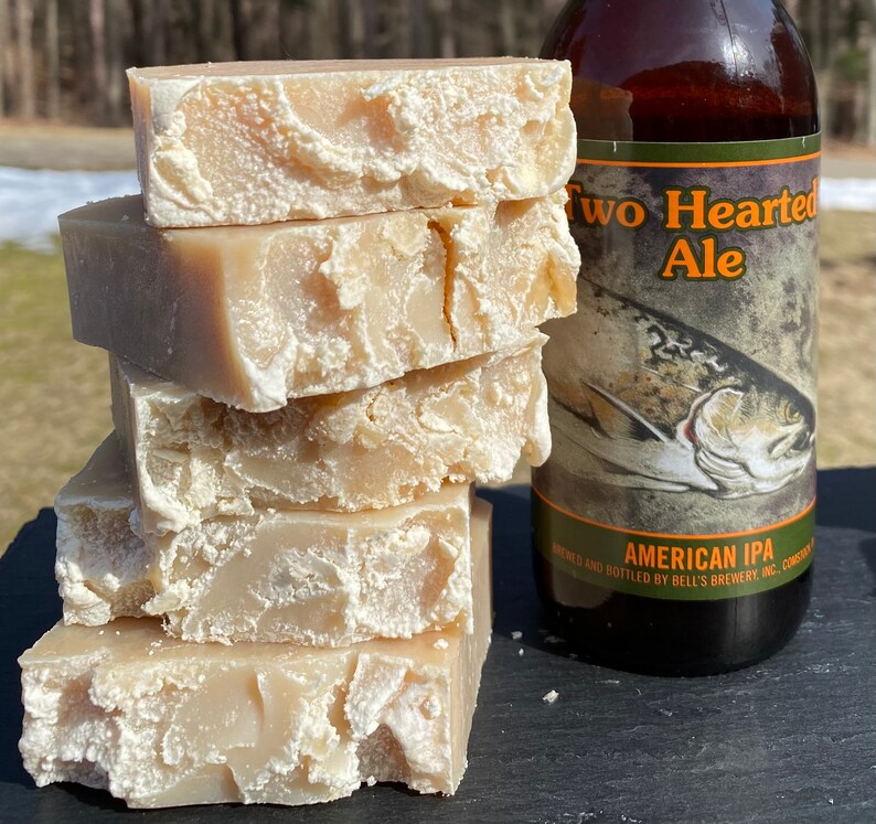 Beer Soap Michigan IPA India Pale Ale beer, Hand made with Two Hearted Ale beer. image 5