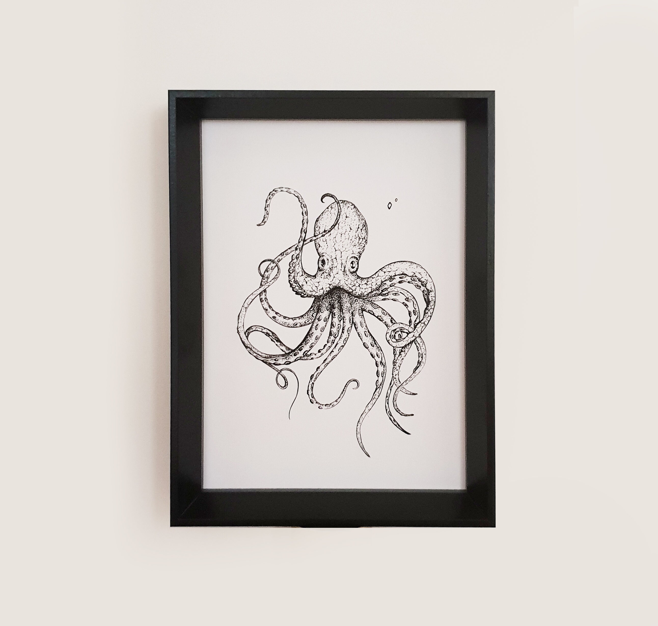 Impression Pieuvre A4 21x29, 7