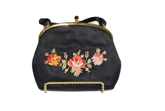 Koret Silk Tambour Stiching Purse Bag