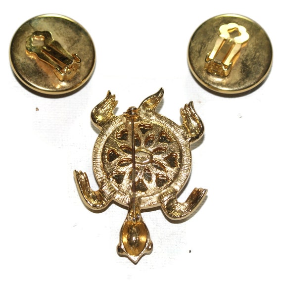 Craft Gem Craft Jewelry Set, Red Pin Brooch Earri… - image 7