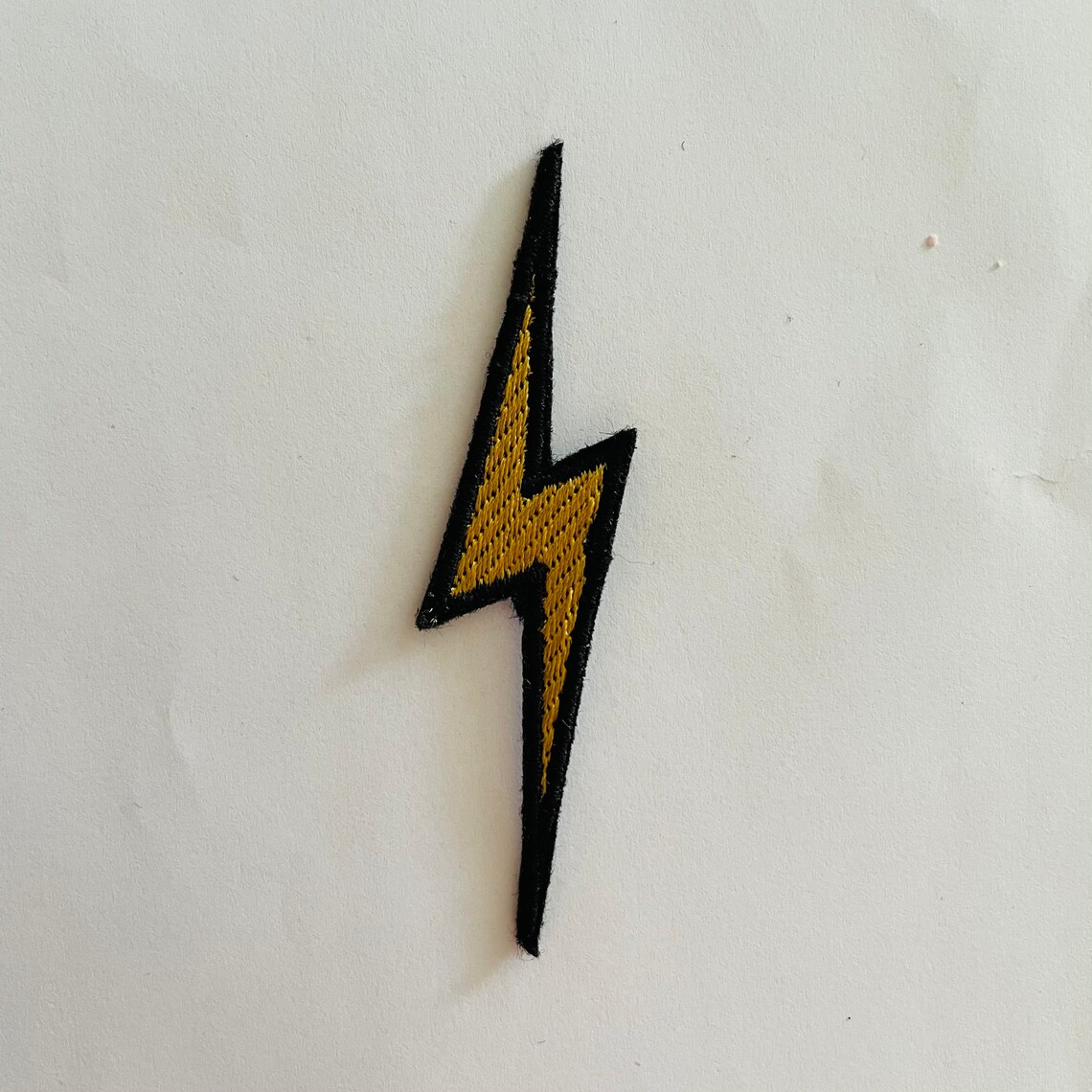 Lightning Bolt Embroidered Iron or Sew on Patch Etsy
