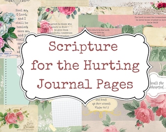 Christian Journal Pages: Scripture for Healing, Roses (Printable)