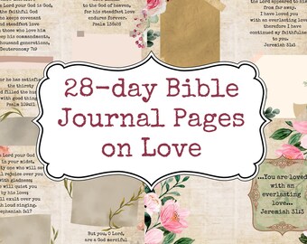 God's Love Junk Journal Kit: Scripture Verse Printable (Digital Download)