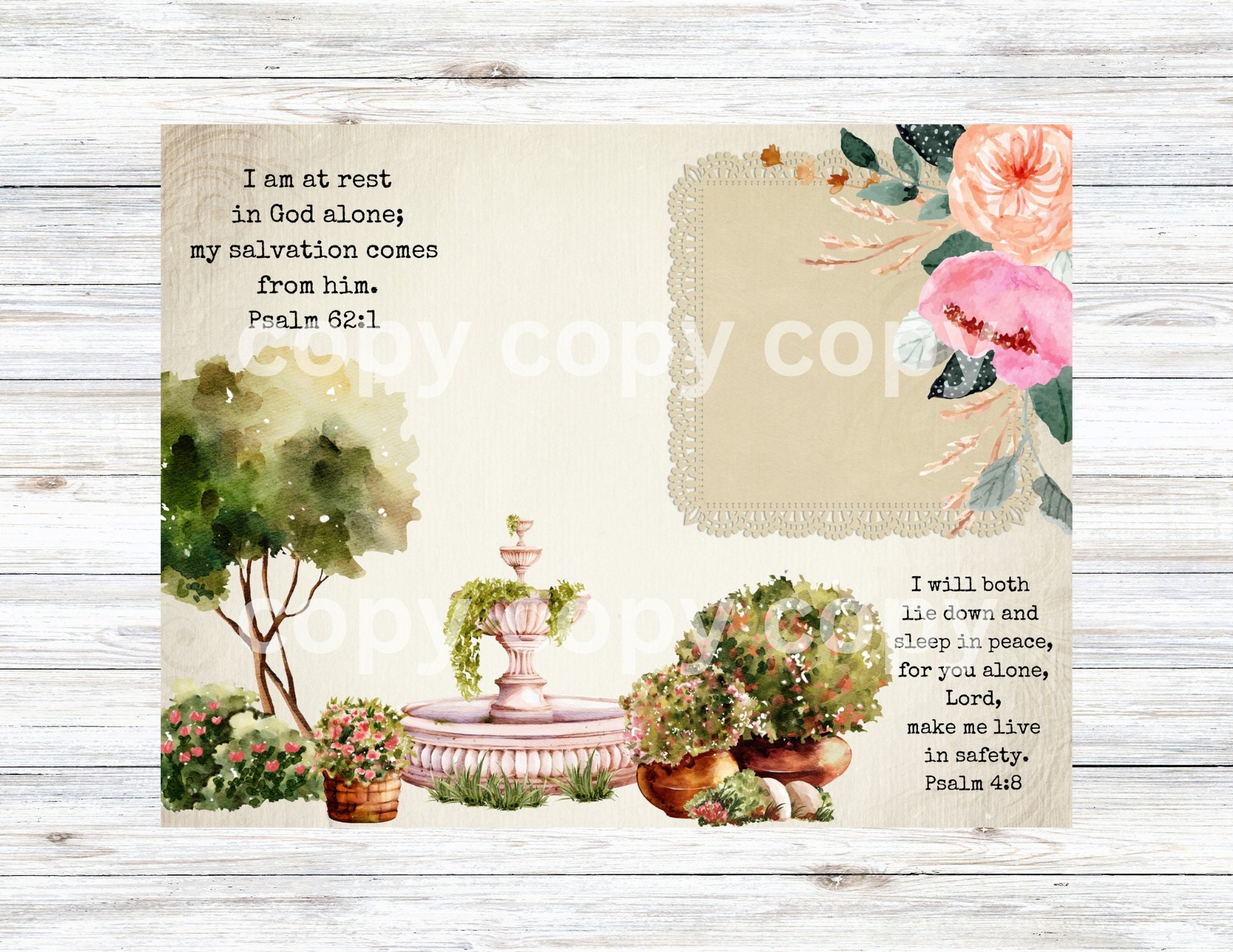Printable Bible Journal, Rest Journal Pages, English Garden Theme, Bible Journal Pages ...