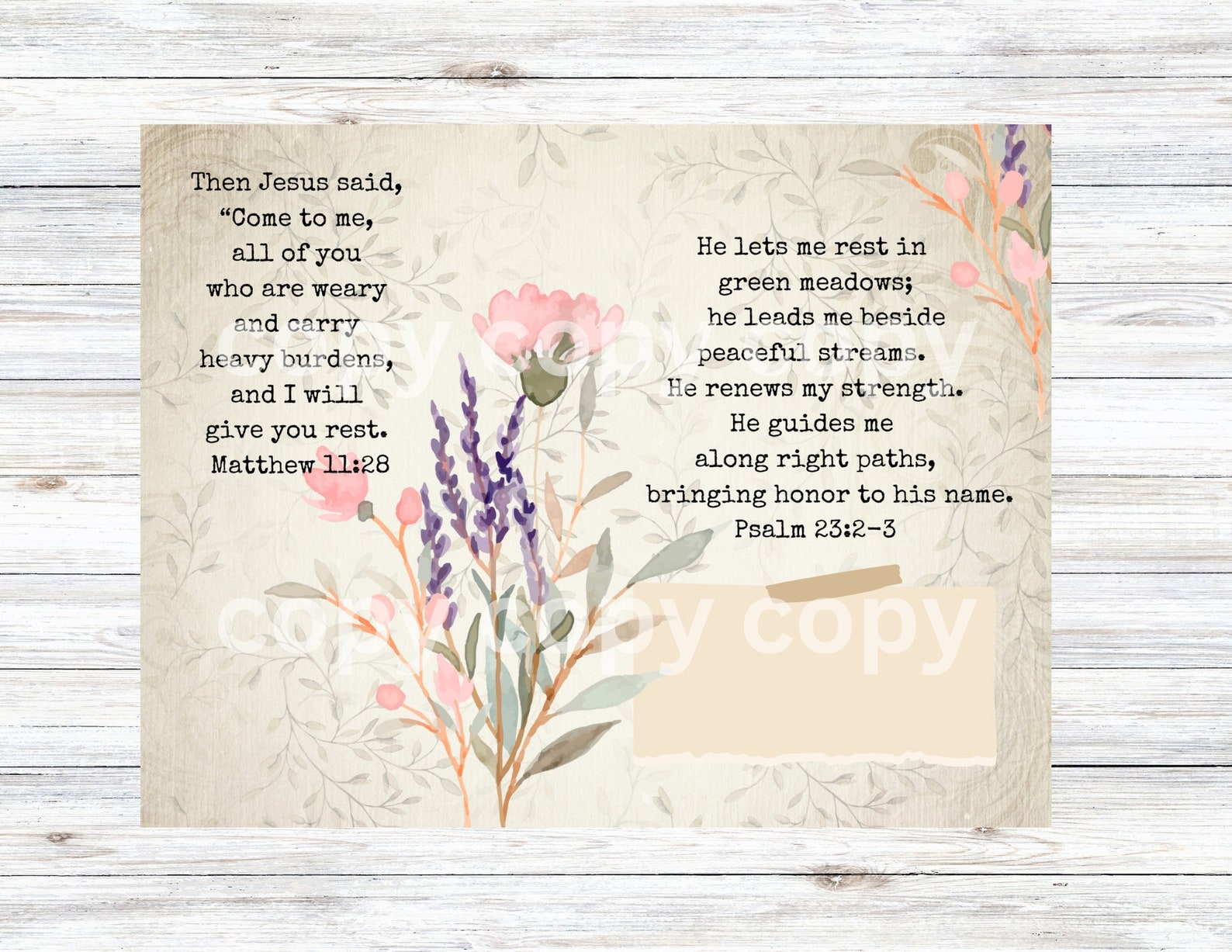 Printable Bible Journal, Rest Journal Pages, English Garden Theme, Bible Journal Pages ...