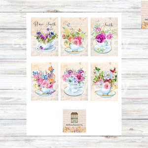 Scriptures on Faith Journal Pages, Printable Teacup Journal, Teacups ...