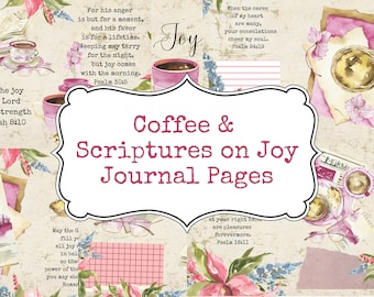 Coffee & Scripture Journal Pages: Joy Theme (Printable)