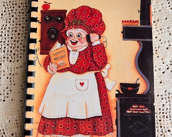 1984 Vintage Community Cookbook, Sharing Recipes, Spiral Bound