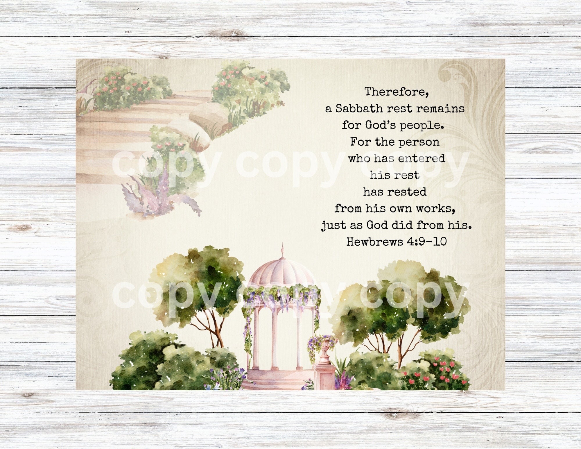 Printable Bible Journal, Rest Journal Pages, English Garden Theme, Bible Journal Pages ...