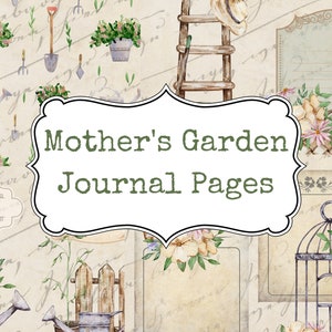 Mutter Garten Journal Seiten, digitales Junk Journal, Printable Garten Journal, Junk Journal Kit, Digital Journal Kit