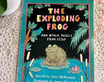1981 The Exploding Frog & Other Fables from Aesop | John McFarland | First Edition