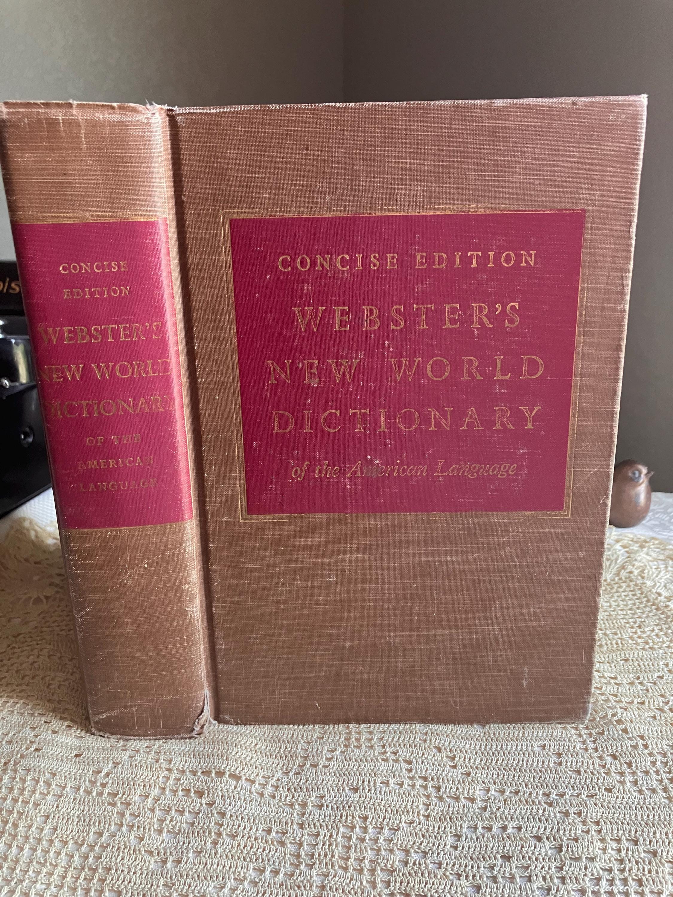 Vintage Webster Dictionary - Etsy