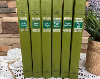 1950s Louisa May Alcott 6-Book Set: Vintage Nelson Doubleday Hardcovers