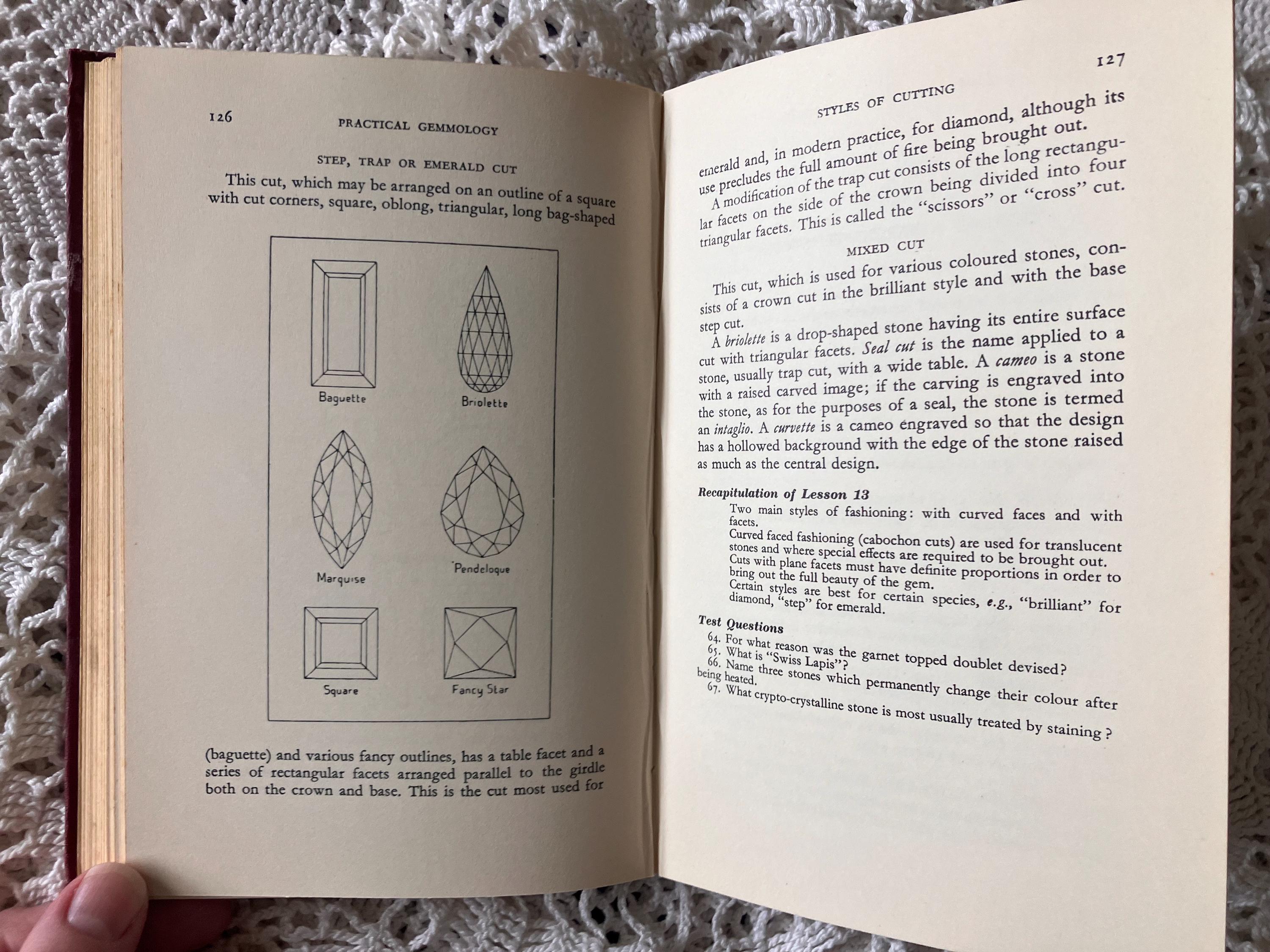 1961 Practical Gemmology: Gemstone & Pearl Identification, Mid-Century  Jeweler Reference