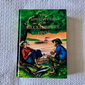 Vintage Huckleberry Finn Hardcover: 1976 Illustrated Junior Library