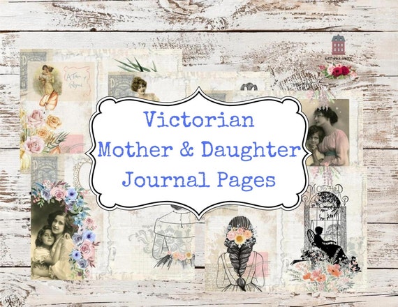 Mother's Day Junk Journal Pages, French Mother, Modern Women, Victorian  Women, Digital Junk Journal Kit, Ephemera Download 