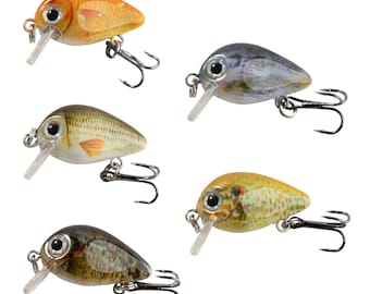 5 Pcs Lifelike Fishing Lures for Bass Trout Top Water Slow Sinking Durable Swimbaits for Fishing Lovers Fishing Tackle Kits