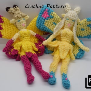 Crochet Pattern Scholar Fairies (Selene/Eos) from Final Fantasy XIV