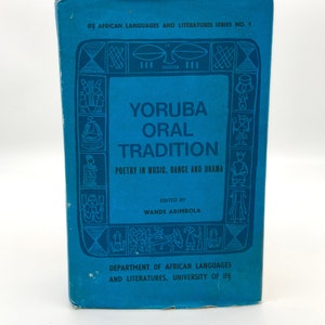 Yoruba Oral Tradition by Wande Abimbola, Ifa book, Yoruba