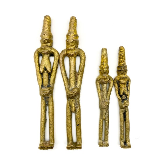 Edan, Brass Figurine, Twin Figurine, Sculpture, Statue, Effigy