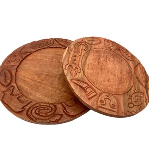Ifa divination board, Ifa divination tray, opon ifa, tabalero de ifa this size can be used for traveling or can be used for Akose ifa. 7-9in