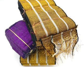 Two Tone Aso Oke, Ipele and Gele, Fila set, Aso ebi Aso Oke, Nigerian traditional scarf, African scarf, Gele, African headwrap, Aso oke