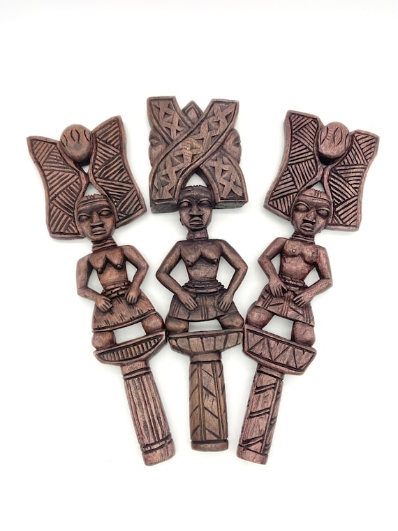 ORSA オルサ　真鍮と珊瑚と瑪瑙のモビール オブジェ　アート Ose Sango. Oshe Shango, Shango Axe, Sango Wood Axe, Yoruba Dance