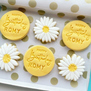 Birthday cookies personalised biscuits gift for her birthday biscuits