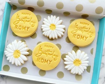 Birthday cookies personalised biscuits gift for her birthday biscuits