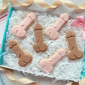Hen party favours, hen do biscuits, stag do cookies, novelty willy party favours image 3